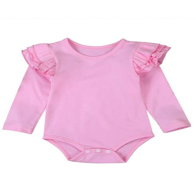 Barboteuse pour Nouveau-Née Fille, Justaucorps à Volants, Combinaison, Tenue