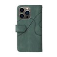 thumbnail image 2 of for iPhone 13 Pro Wallet Phone Case with 9 Card Holder Zipper Pocket, Magnetic Closure Premium Folio PU Leather Flip Case with Wrist Strap for iPhone 13 Pro 6.1inch,Green,For iPhone 13 Pro, 2 of 16