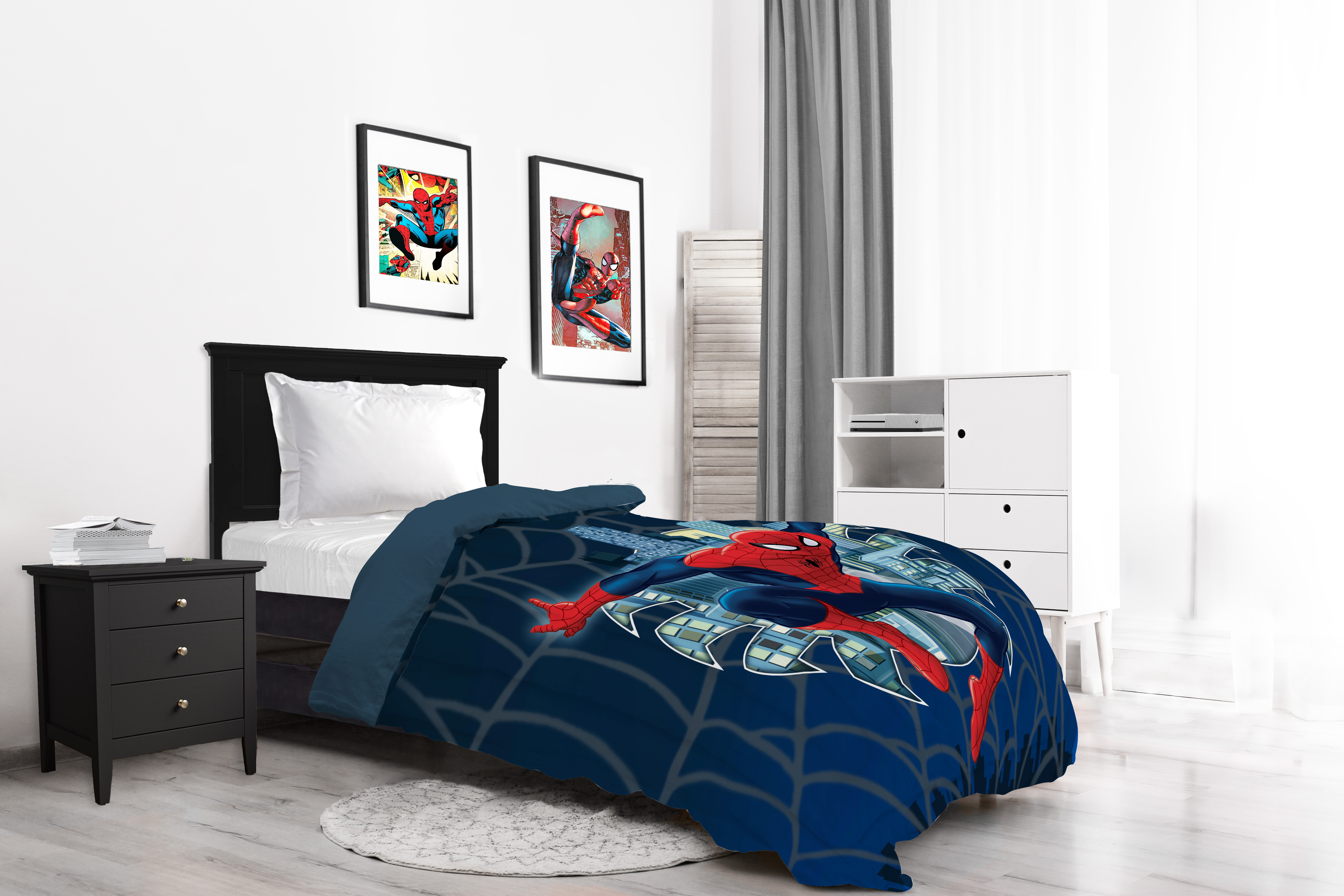 Disney Marvel Official SpiderMan Reversible Single Duvet Set 100