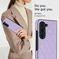thumbnail image 2 of Allytechgroup Galaxy Z Fold7 Case, Slim Fit Premium PU Leather Stylish Protective Shockproof Fashionable Phone Cases Cover for Samsung Galaxy Z Fold 7, Purple, 2 of 8