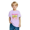 thumbnail image 5 of Frwgonr Boys Girls Graphic Tees Purple Kids 100th Day of School T-Shirt Celebration Top 3-14, 5 of 5