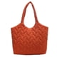 thumbnail image 1 of Xiao Hua Bolso de lona de esponja para mujer, bolso de compras de verano, bolso de hombro, rojo, 1 of 5