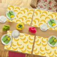 thumbnail image 4 of Banana Placemats Set of 6, Funny Fruit Place Mats Table Mats for Kitchen Dining Table Kitchen Decor Linen 12x18 Inch, 4 of 6
