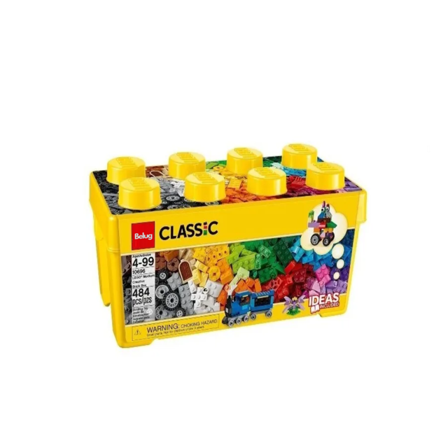 Caja Ladrillos Bloques Juguetes 484 pzs Belug Multicolor