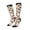 3 Black, variant on Women Crew Soft Moisture-wicking Socks Roosters and Chickens Pattern Design Cotton Socks, One Size fit All