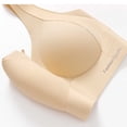 thumbnail image 7 of Chiccall Womens Wireless Everyday Sports Bras V Ribbed Fabric Wide Strap Seamless Solid Color Pull-On No Underwire Complete Cup Athletic Tshirt Bras, 7 of 7