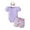 ZH-Light Purple, variant on Wxirdiow Girl Baby Clothes Baby Girl Clothes Print Short Sleeve Romper and Pants Headband 3pcs Newborn Spring Outfit Light Blue Size,6-9 Months