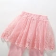 thumbnail image 6 of Little Girls Princess Skirt-Pants Footless Leggings Lace Ruffle Tutu Pantskirt Fake Two-piece Leggings Spring Autumn Casual Trousers for 1-6T Toddlers Girl, 6 of 9