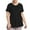 Black, variant on zbxnLI Plus Size Women's Yoga Tops with Hooded Quick Dry Workout Short Sleeve T-Shirts Athletic Tees