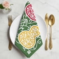 thumbnail image 2 of Green Gourd Cloth Napkins, Modern Abstract Art Floral Washable and Reusable Dinner Napkins Set of 4, Table Napkin for Kitchen Party Birthday Wedding Hotel Housewarming 20"x20", 2 of 9