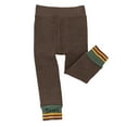 thumbnail image 2 of Kids Girls Winter Warm Velvet Leggings Stretch Cotton Cable Knit Fleece Lined Pants Tights, 2 of 8