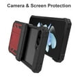 thumbnail image 4 of JiaheCover Full Body Protection Case for Samsung Galaxy Z Flip5 2023,Rugged Shockproof Built-in Hidden Kickstand Heavy Duty with 360° Degree Rotation Belt Clip Holster Case,Red, 4 of 7