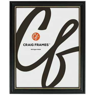 Craig Frames 314BG, Ornate Black and Gold Picture Frame, 24 x 32 Inch