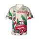 thumbnail image 1 of Fotbe Merry Christmas 1 Camisa Hawaiana para Hombre Unisex – Camisa Casual de Verano con Botones de Manga Corta de Algodón y Lino,Small, 1 of 7