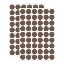 Uxcell 2 Sheets Screw Hole Stickers 21mm 54 in 1 Self-Adhesive Stickers, Dark Gray