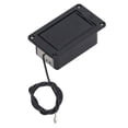 thumbnail image 1 of Guitar Battery Case, Plastic Black Guitar Battery Compartment Cover 9V  For Ukulele, 1 of 8