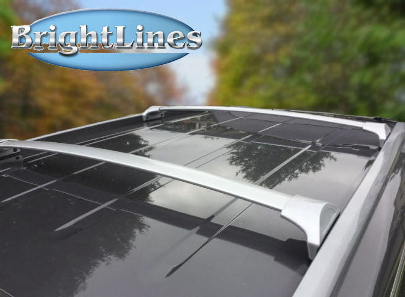 BRIGHTLINES Roof Rack Crossbars Replacement for Honda Pilot 2016-2022 (Silver) a Set of 2pcs, Silver Aluminum Top Cargo Rack