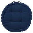 thumbnail image 3 of SAFAVIEH Alaris Solid Floor Pillow, 19" x 19", Dark Blue, 3 of 4
