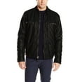 thumbnail image 2 of Luis Leather Mens Solid Hoody Genuine Lambskin Leather Jacket, Biker Jacket With Removable Hood, 2 of 4