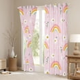 thumbnail image 3 of Castle Fairy Kawaii Rainbow Curtains Pack of 2 (42x84 Each),Cute Daisy Curtains Blackout, 3 of 6
