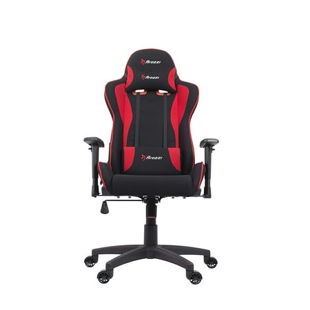 Arozzi Forte Racing Style Fabric Gaming Chair, Red (FORTE-FB-RED)