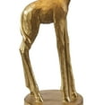 thumbnail image 5 of HomeRoots 17" Gold Textured Giraffe Table Lamp With White Drum Shade, 5 of 6