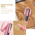 thumbnail image 3 of Phenofice Pink Handheld Garment iron with ABS Material for Home Use Portable and Practical, 3 of 8
