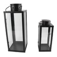 thumbnail image 3 of Farol De Vela De Hierro, Diseño Hueco, Candelabro Colgante De Metal Decorativo Vintage Con Vidrio Transparente, Para Sala De Estar, Comedor, Patio, 3 of 8