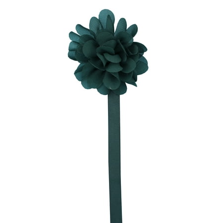 Satin Flower Pacifier Clip