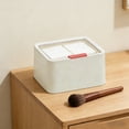 thumbnail image 4 of Makeup Pad Organizer Clear Cosmetic Storage Box 3 Colors For Balls Swabs Pads Bathroom Vanity, 4 of 7