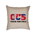 thumbnail image 1 of Cuba Track and Field - Olympic Games - Rio - Flag Decorative Linen Throw Cushion Pillow Case with Insert, 1 of 6