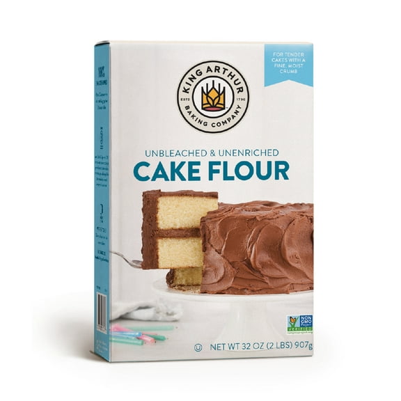 King Arthur Unbleached Cake Flour, 2 Pound -- 6 per case.
