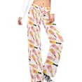 thumbnail image 6 of Top-kevin Cartoon Champagne Bottle Yoga Pants Women Wide Leg Pants Casual High Waisted Straight Lace Up Lounge Sweatpants, 6 of 7