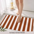 thumbnail image 3 of Burnt Orange Stripe Door Mat&nbsp;Indoor Outdoor Entrance, Non Slip Rug for Kitchen Bathroom Entryway Rug, Farmhouse Striped Abstract Art Washable Doormat Floor Mat for Office Home Decor 24x36 Inch, 3 of 8