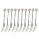 thumbnail image 1 of 10pcs Stainless Steel Fruit Fork Heart Shape Fruit Picks Party Supplies for Hotel KTV Bar, 1 of 3