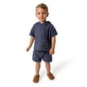 Modern Moments by Gerber Toddler Boy Hooded Top and Short Outfit Set, 2-Piece, Sizes 12 Months - 5T