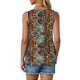 thumbnail image 6 of Fantaslook Pleated Tank Tops for Women Dressy Casual Sleeveless Blouses Floral Summer Tops, 6 of 10