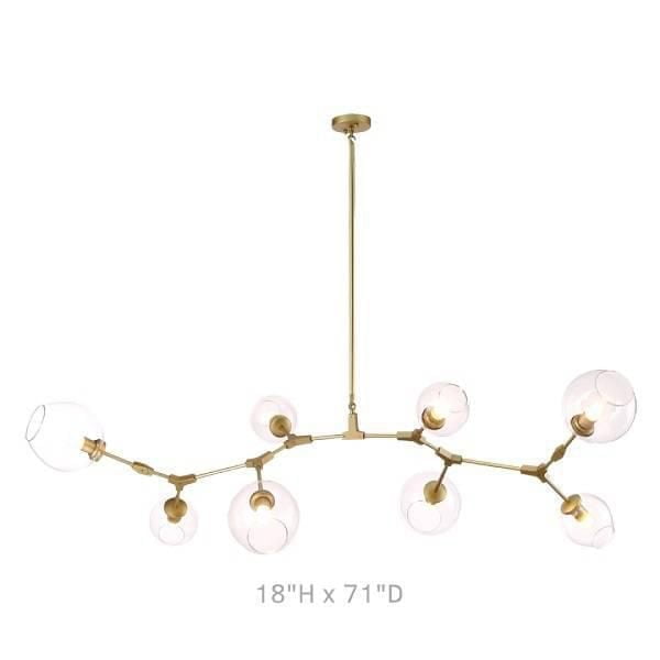 Lustre Bubble avec 8 lumières
