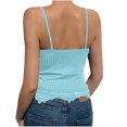 thumbnail image 6 of MYAOYINo Boundaries Womens Lace Trim Cami Ribbed Spaghetti Strap V-Neck Tank Top, 6 of 6