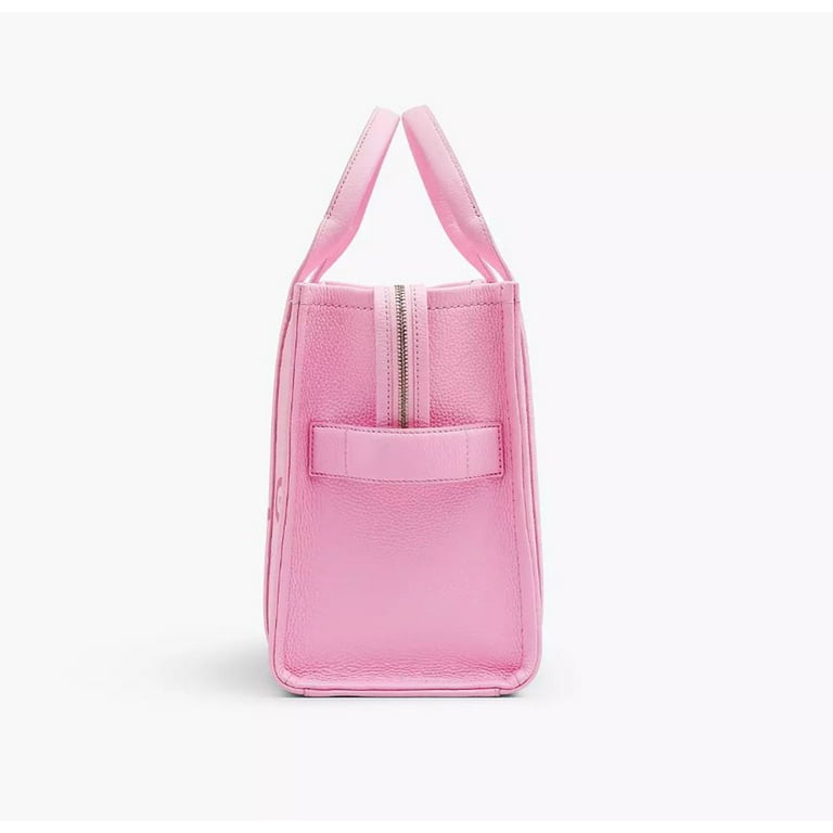 Marc Jacobs Womwns The Leather Medium Tote Bag Fluro Candy Pink
