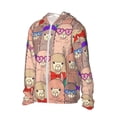 thumbnail image 3 of Goofa Cute Lamas Printed Women's UPF 50+ Sun Protection Hoodie Jacket Lightweight Long Sleeve Sun Shirt for Women with Pocket Hiking Outdoor-Small, 3 of 9