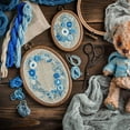 thumbnail image 3 of facefd Embroidery Resin Hoops Oval Hanging Cross Stitch Hoop Frames 18x25cm, 3 of 9
