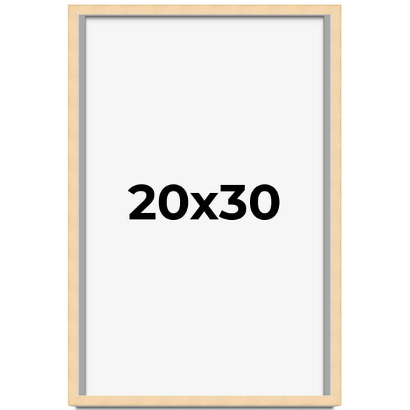 20x30 Shadow Box Frame Brown | 0.875 Inches Deep Real Wood Contemporary Shadowbox Display Frame |