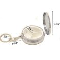 thumbnail image 2 of Pack of 2 Pillbox Keychain,Key Chain Pill Case Container, Portable Keyring Round, 2 of 4