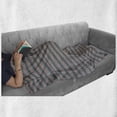 thumbnail image 6 of 1970s Soft Flannel Fleece Blanket, Composition with Teardrop Shapes Curved Line Art Inspired Traditional Geometric Motif, Cozy Plush for Indoor and Outdoor Use, 50" x 60", Multicolor, by Ambesonne, 6 of 6