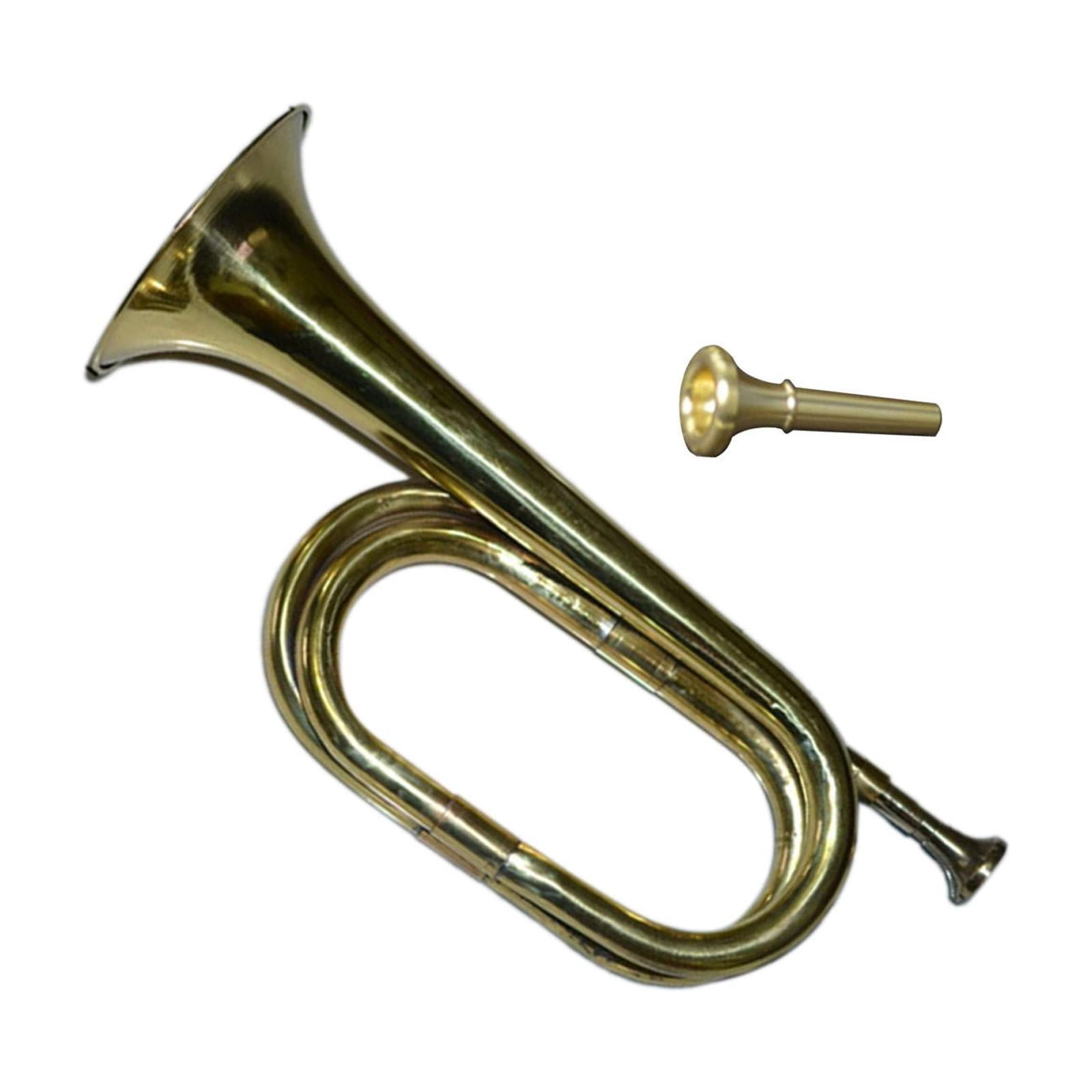JWQFBC Trumpet Bugle Brass Instrument Gold Gilded Copper Vintage Musical Instrument for