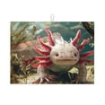 thumbnail image 1 of Wukai Colorful Axolotl Underwater for Microfiber Placemat, 18x24 Inch Kitchen Drying Mat for Countertops, Sinks, Drains, 1 of 7