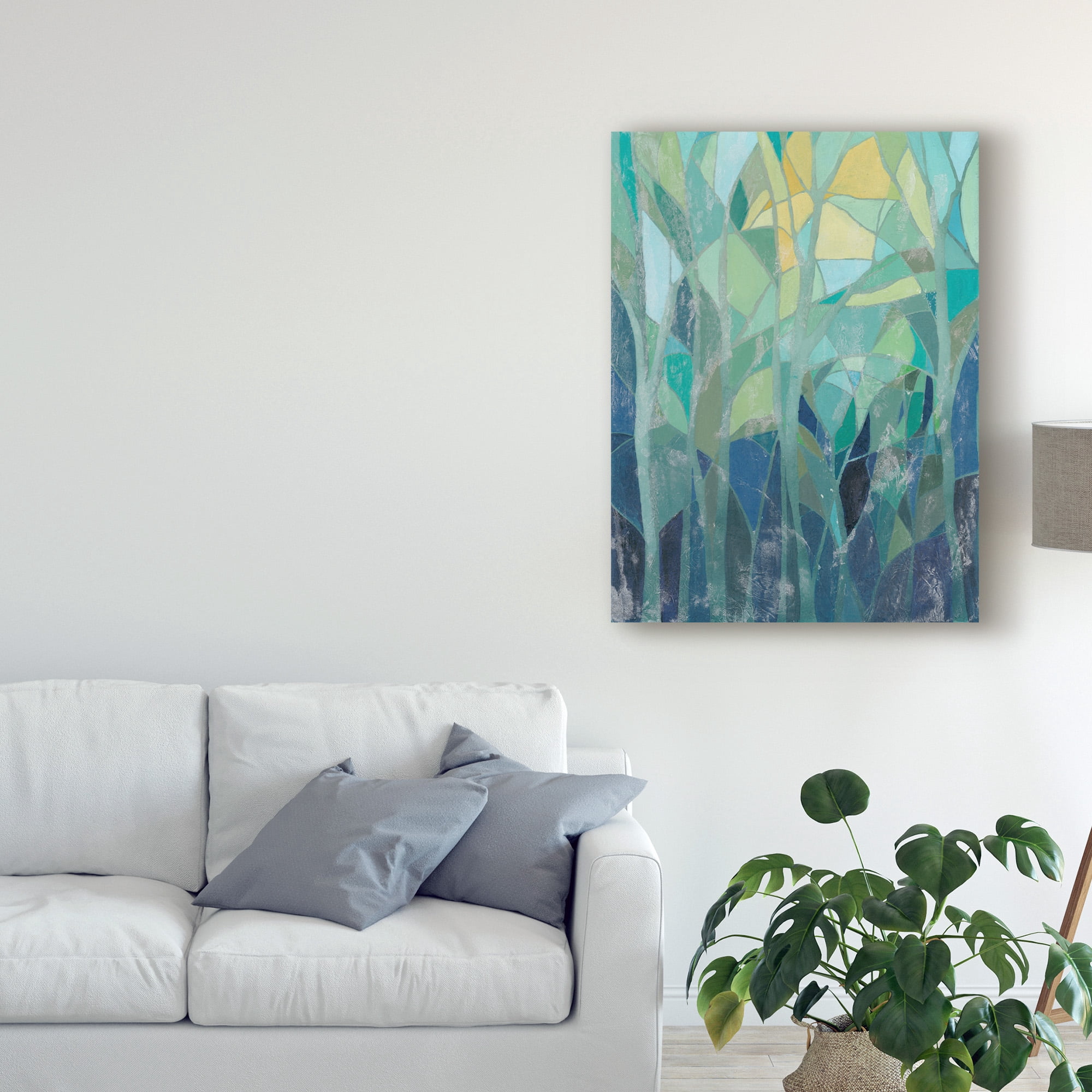 Trademark Fine Art 'Stained Glass Forest I' Canvas Art by Grace Popp
