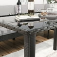 thumbnail image 2 of LIVITOPIA 7 Piece Patio Furniture Set PE Rattan Outdoor Dining Set Sectional Sofa Couch with Table Patio Conversation Set in Gray, 2 of 8