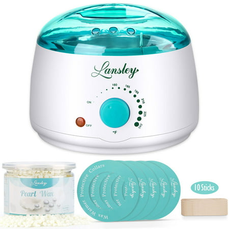 Wax Warmer,Lifestance Hair Removal Waxing Kit Wax Heater Melts Wax Beans in Minutes, Rapid Depilatory Machine for Face, Body, Legs, Bikini Area with 10.5 oz Pearl Hard Wax (At-Home (Best Hair Removal Cream For Bikini Area)